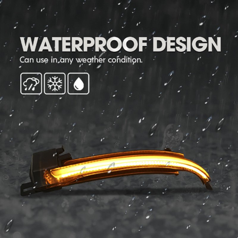 LED turn signal light waterproof design - Can use in any weather condition for Renault Megane IV Talisman