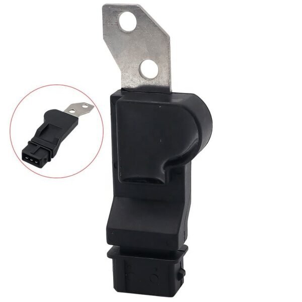 camshaft position sensor 10456508 for Chevrolet Daewoo, black plastic body with metal mounting bracket
