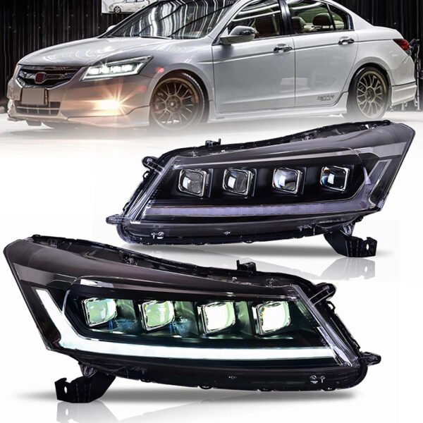 Led headlight assembly for honda, product unit and vehicle fitting display